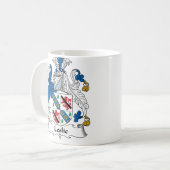 Leslie-Familienwappen Kaffeetasse (Vorderseite Links)