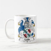 Leslie-Familienwappen Kaffeetasse (Links)
