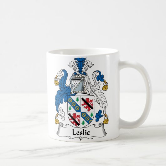 Leslie-Familienwappen Kaffeetasse (Rechts)