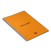 Leslie Heart Orange Notizblock (Rechte Seite)