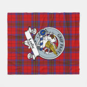 Leslie Modern Clan Abzeichen Tartan Kariert Fleecedecke (Vorderseite (Horizontal))