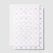 Leslie Monogram Elegant Wedding Save the Date Pergament Einladungen (Versetzt (Einladung))