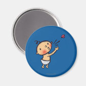 Leslie Patricelli Blow a Kiss Baby Magnet (Vorderseite/Rückseite)