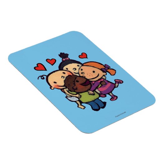 Leslie Patricelli Group Hug mit Freunden Magnet (Rechte Seite)
