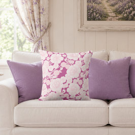 Leslie 💗 Pink Barock Blumenmuster Kissen
