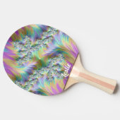 LESLIE ~ ROSA-EIS ~ Fraktal-Muster ~ Vorlage ~ Tischtennis Schläger (Seitenansicht)