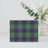 Leslie Scottish Tartan Muster Postkarte (Stehend Vorderseite)