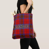 Leslie Tartan mit Nachname Tasche (Von Nahem)