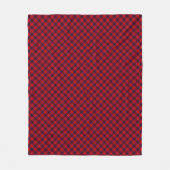 Leslie Tartan Red Blue lila kariert Fleecedecke (Vorderseite)