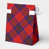 Leslie Tartan Red Blue lila kariert Geschenkschachtel (Rückseite)