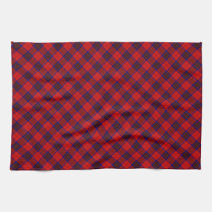 Leslie Tartan Red Blue lila kariert Küchentuch