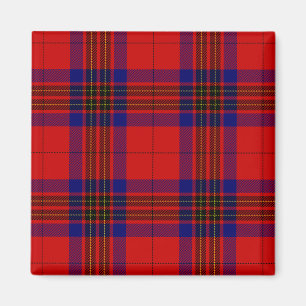 Leslie Tartan Red Blue lila kariert Magnet