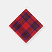 Leslie Tartan Red Blue lila kariert Serviette (Ecke)