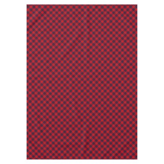 Leslie Tartan Red Blue lila kariert Tischdecke (Vorderseite)