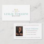 Leslie Tomasini Visitenkarte (Vorne/Hinten)