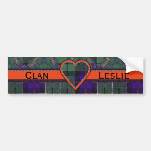 LeslieScottishTartan Autoaufkleber