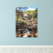 Lesmurdie Falls Leinwanddruck (Insitu (Holzboden))