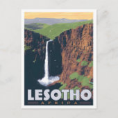 Lesotho Afrika Vintage Reise  Postkarte (Vorderseite)