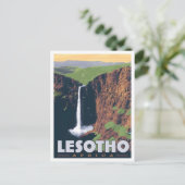 Lesotho Afrika Vintage Reise  Postkarte (Stehend Vorderseite)