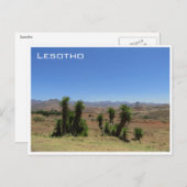 Lesotho-Ansicht Postkarte (Vorne/Hinten)