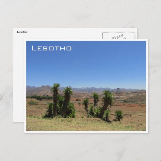 Lesotho-Ansicht Postkarte (Vorne/Hinten)