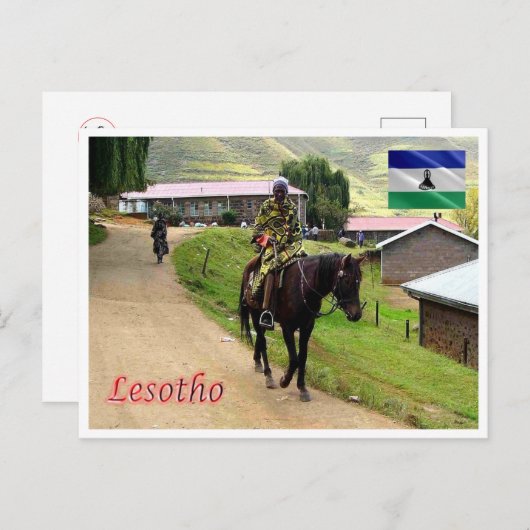 Lesotho - Basotho - Postkarte (Vorne/Hinten)