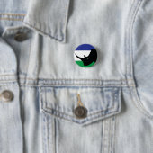 Lesotho Black Rhino Basotho Nationale Tierflagge Button (Beispiel)