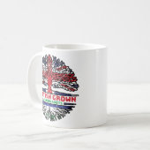 Lesotho British UK Tree Roots Flag Kaffeetasse (Vorderseite Links)