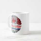 Lesotho Canadian Canada Tree Roots Flag Kaffeetasse (Vorderseite Links)