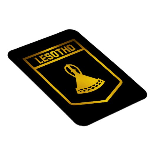 Lesotho Emblem Magnet (Rechte Seite)