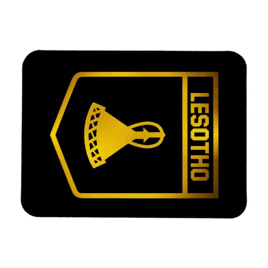 Lesotho Emblem Magnet (Horizontal)