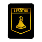 Lesotho Emblem Magnet (Vertikal)