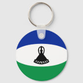 Lesotho Fisheye Flag Schlüsselanhänger (Vorderseite)