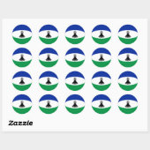 Lesotho Fisheye Flag Sticker (Blatt)