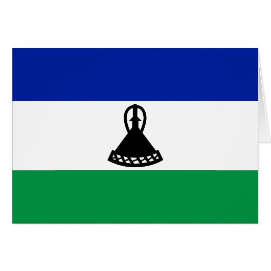 Lesotho Flag (Vorderseite (Horizontal))