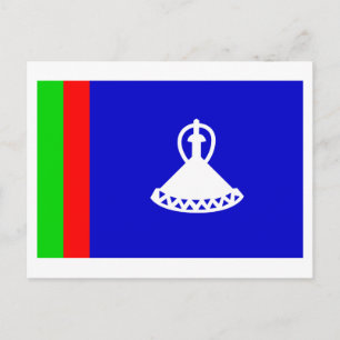 Lesotho Flag (1966-1987) Postkarte