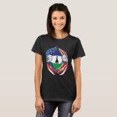 Lesotho Flag Amerikanischer Stolz auf mein Basotho T-Shirt (Vorne ganz)