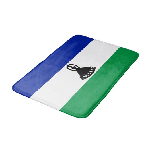 Lesotho Flag Badematte (Schrägansicht)