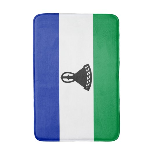 Lesotho Flag Badematte (Vorderseite Vertikal)