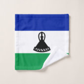 Lesotho Flag Badhandtuch Set (Waschlappen)