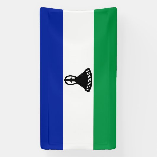 Lesotho Flag Banner (Vertikal)