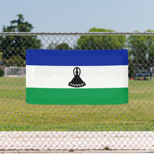 Lesotho Flag Banner (Insitu)