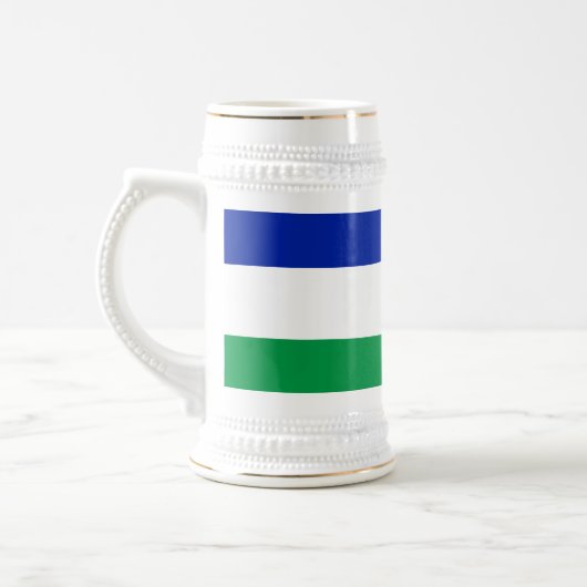Lesotho Flag Bierglas (Links)