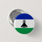 Lesotho Flag Button (Vorne & Hinten)