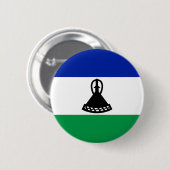 Lesotho Flag Button (Vorne & Hinten)