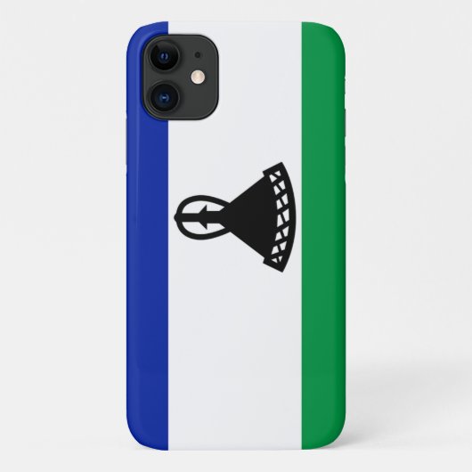Lesotho Flag Case-Mate iPhone Hülle (Rückseite)