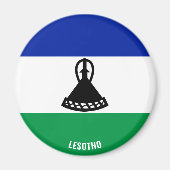 Lesotho Flag Charming Patriotic Magnet (Vorne)