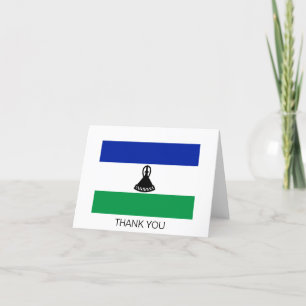 Lesotho Flag Dankeskarte