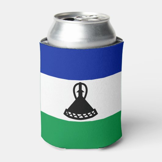 Lesotho Flag Dosenkühler (Kanne Vorderseite)