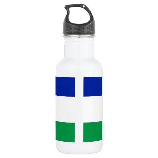 Lesotho Flag Edelstahlflasche (Rückseite)